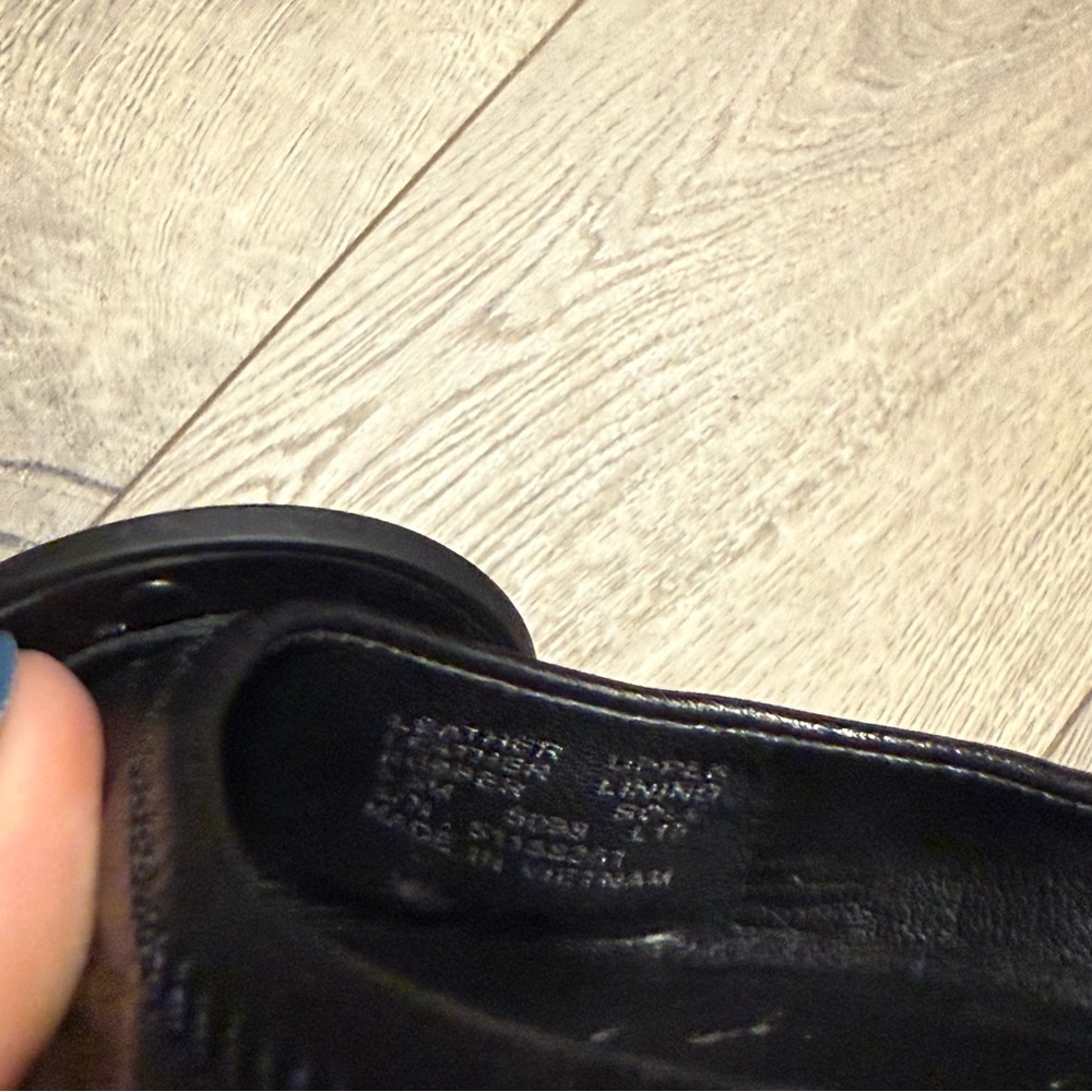 Tory Burch Minnie Reva Black Leather Ballet Flats 6.5 - Picture 7 of 10